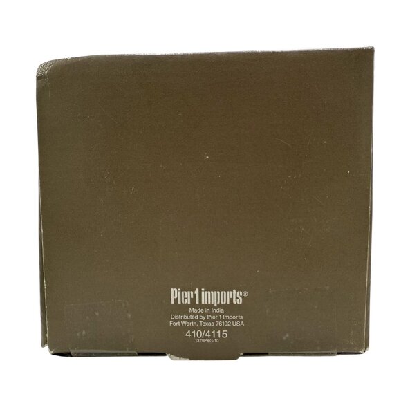 Pier 1 Iron Drawer Knobs Floral Flowers Set of 4 Whimsical Cottagecore NEW - Picture 3 of 7